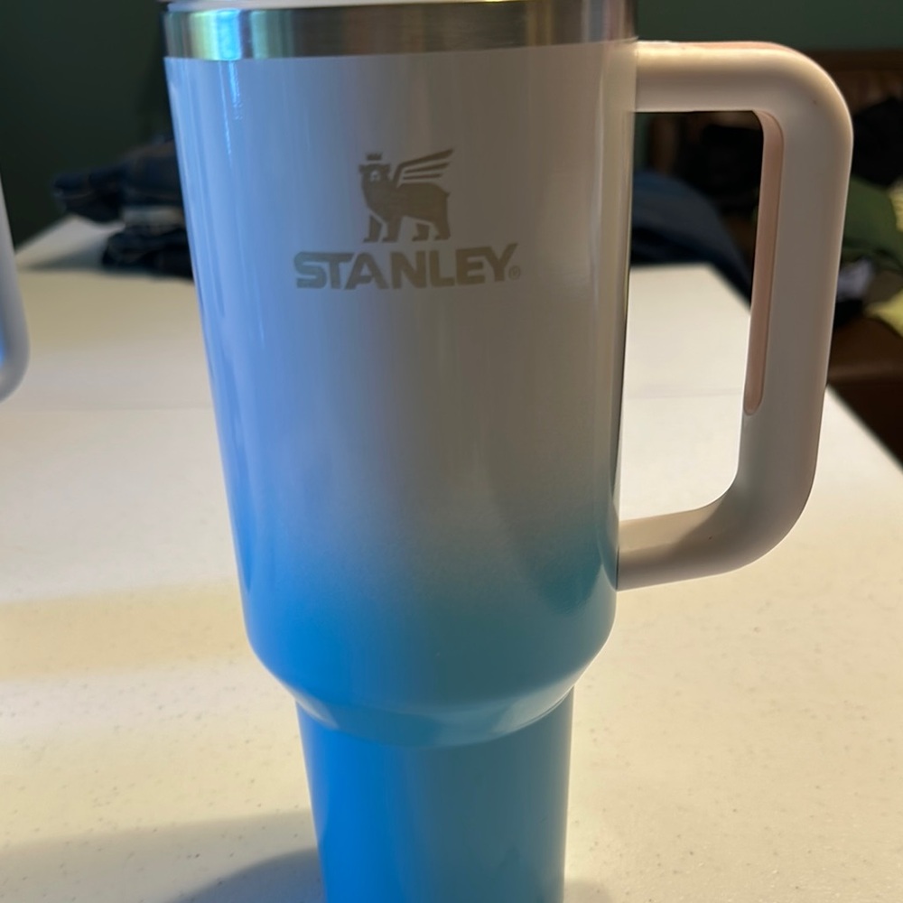 RARE Stanley Gradient Blue and White Tumbler